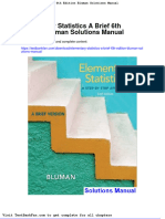 Full Download Elementary Statistics A Brief 6th Edition Bluman Solutions Manual