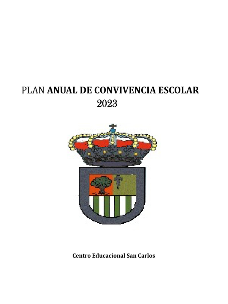 Plan Anual de Convivencia Escolar 2023 | Descargar gratis PDF ...