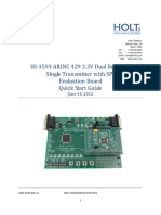 HI 3593 ARINC V Dual Receiver, Single Transmitter With SPI Evaluation Board Quick Start Guide June 14, 2012