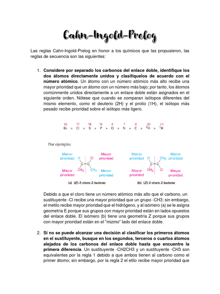Reglas Cahn Ingold | PDF | Arte | Ciencia y matemáticas
