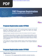 2023 TVET Program Registration in The New Normal