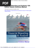 Full Download Financial Reporting and Analysis 13th Edition Gibson Solutions Manual