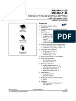 M95160-A125 M95160-A145: Automotive 16-Kbit Serial Spi Bus Eeproms With High-Speed Clock