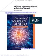 Full Download Elements of Modern Algebra 8th Edition Linda Gilbert Solutions Manual