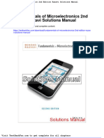 Full Download Fundamentals of Microelectronics 2nd Edition Razavi Solutions Manual