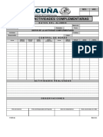 F-Sso-08 Reporte de Actividades Complementarias