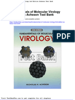 Full Download Fundamentals of Molecular Virology 2nd Edition Acheson Test Bank