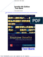 Full Download Employee Benefits 6th Edition Martocchio Test Bank