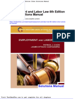 Full Download Employment and Labor Law 8th Edition Cihon Solutions Manual