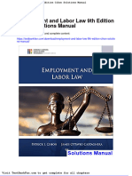 Full Download Employment and Labor Law 9th Edition Cihon Solutions Manual