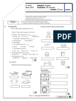 English Final Test 5 Secundary