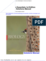 Full Download Biology The Essentials 1st Edition Hoefnagels Solutions Manual