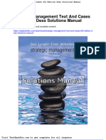 Full Download Strategic Management Text and Cases 6th Edition Dess Solutions Manual