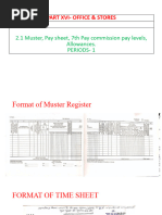 2.1 - Muster, Pay Sheet, VII Cpcleve& Alowances