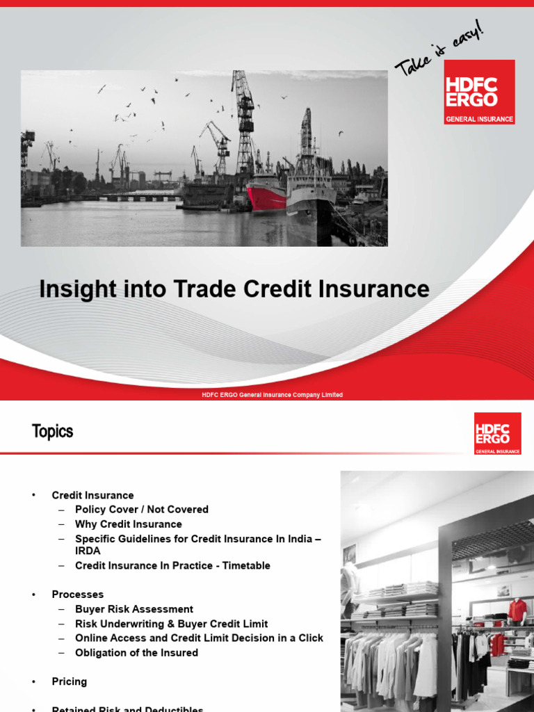 Trade Credit Insurance Insights in India | PDF | Insurance | Credit
