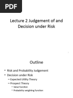 Lecture 2 Decision Under Risk