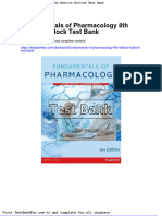 Full Download Fundamentals of Pharmacology 8th Edition Bullock Test Bank