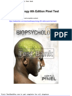 Full Download Biopsychology 8th Edition Pinel Test Bank