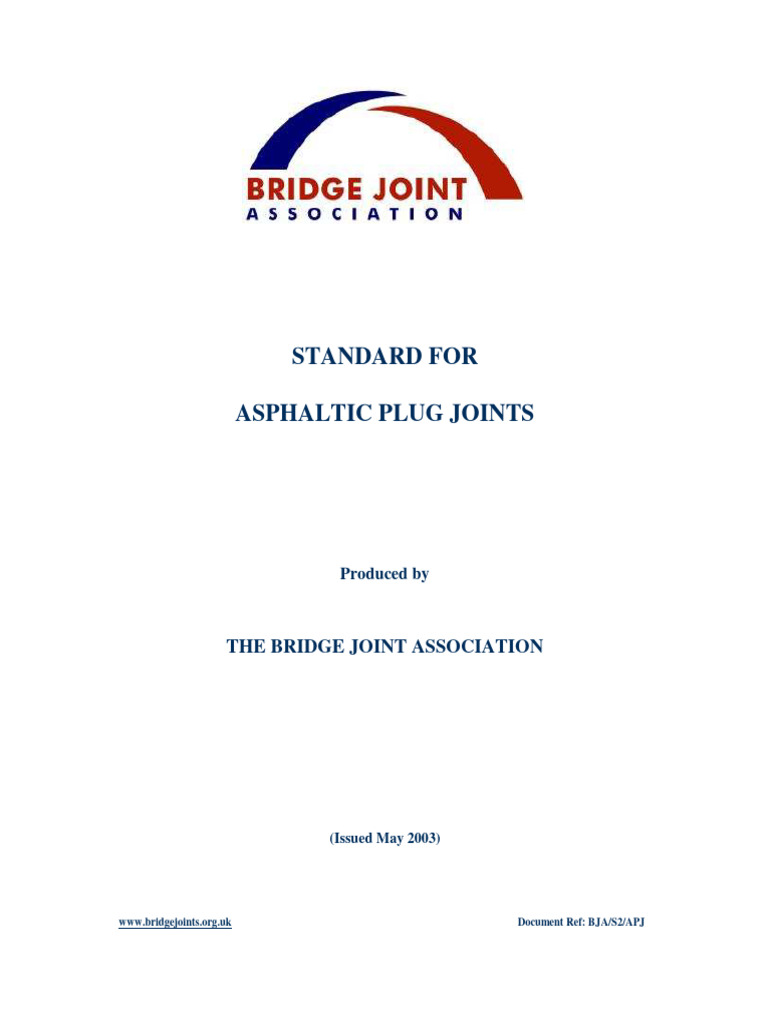 Asphaltic Plug Joints Standard Guide | PDF | Concrete | Construction ...
