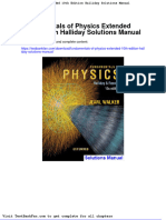Full Download Fundamentals of Physics Extended 10th Edition Halliday Solutions Manual