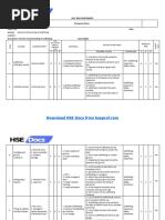 HSE Risk Assessment