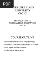 CSC 102 Basic