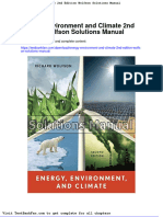 Full Download Energy Environment and Climate 2nd Edition Wolfson Solutions Manual