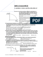 Economics o Level MCQ From 2014