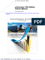 Full Download Engineering Economy 15th Edition Sullivan Solutions Manual