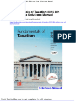Full Download Fundamentals of Taxation 2015 8th Edition Cruz Solutions Manual
