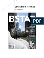 Full Download Bstat 1st Edition Keller Test Bank