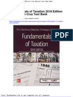 Full Download Fundamentals of Taxation 2018 Edition 11th Edition Cruz Test Bank