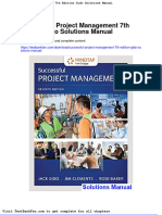 Full Download Successful Project Management 7th Edition Gido Solutions Manual