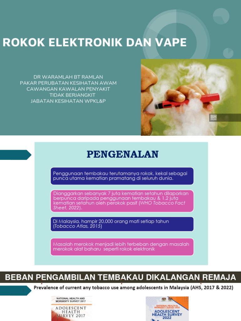 Kesan Kesihatan Vape dan Rokok Elektronik | PDF