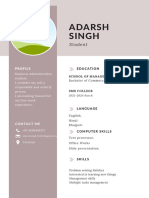 Adarsh Singh: Student