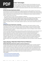 Active Directory Replication Technologies