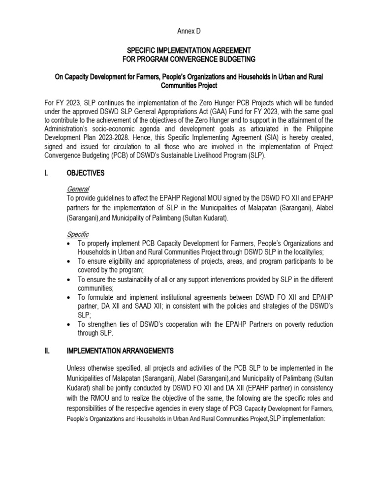 DSWD SLP Implementation Guidelines 2023 | PDF | Capacity Building ...
