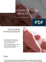 Evaluation of Fetal Health