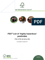 FSC-STD-30-001a EN FSC List of &#039 Highly Hazardous&#039 Pesticides