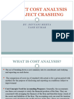 Cost Analysis Project & Project Crashing