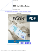 Full Download Survey of Econ 3rd Edition Sexton Test Bank