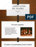 Clasificación Teatral.