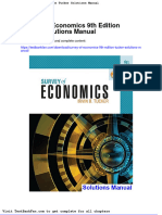 Full Download Survey of Economics 9th Edition Tucker Solutions Manual