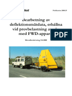 2000 29 Bearbetning Av Deflektionsmatdata Erhallna Vid Provbelastning Av Vag Med FWD Apparat