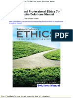Full Download Business and Professional Ethics 7th Edition Brooks Solutions Manual