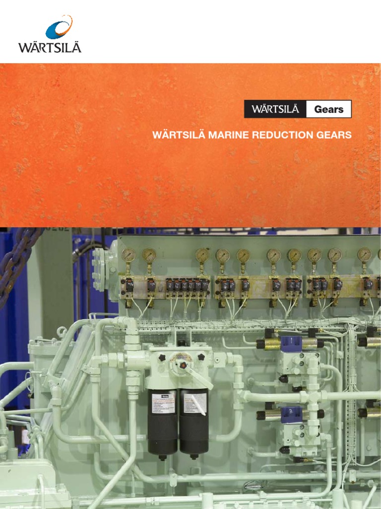 Wartsila Marine Reduction Gears PDF Gear Clutch