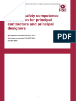 Building Safety Competence Information For Principal Contractors and Principal Designers
