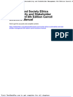 Full Download Business and Society Ethics Sustainability and Stakeholder Management 8th Edition Carroll Solutions Manual