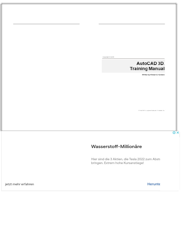 AutoCAD 3D Training Manual - PDF | PDF