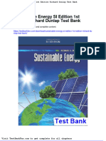 Full Download Sustainable Energy Si Edition 1st Edition Richard Dunlap Test Bank
